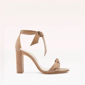 New Alexandre Birman Clarita Block Cameo Suede Sandals 90mm Heels 38.5 8 8.5